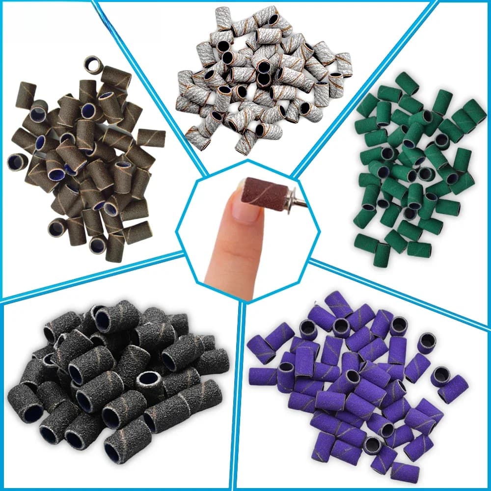 RolinStar-Bandes de ponçage pour ponceuse à ongles, 50 et 100 pièces, outils de soins des pieds, pédicure et manucure au Japon, 80 #, 150 #, 240 #