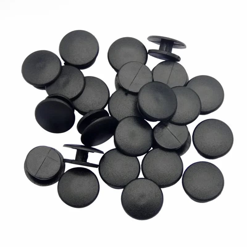 Lèvent en Plastique Noirs pour Chaussures de Bricolage, Breloques pour Enfants, Accessoires d'Été, Boucles Légères, Construction Noire, 50 Pièces, Vente en Gros