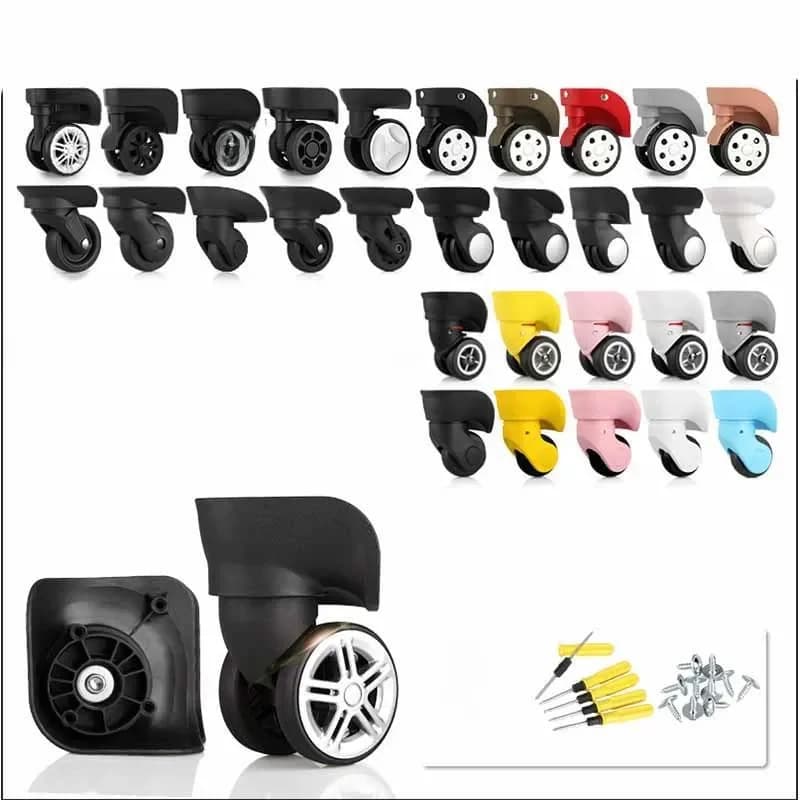 Roues de valise de voyage, roues de bagage, roues silencieuses, roues universelles de remplacement, 20 pouces, 28 pouces