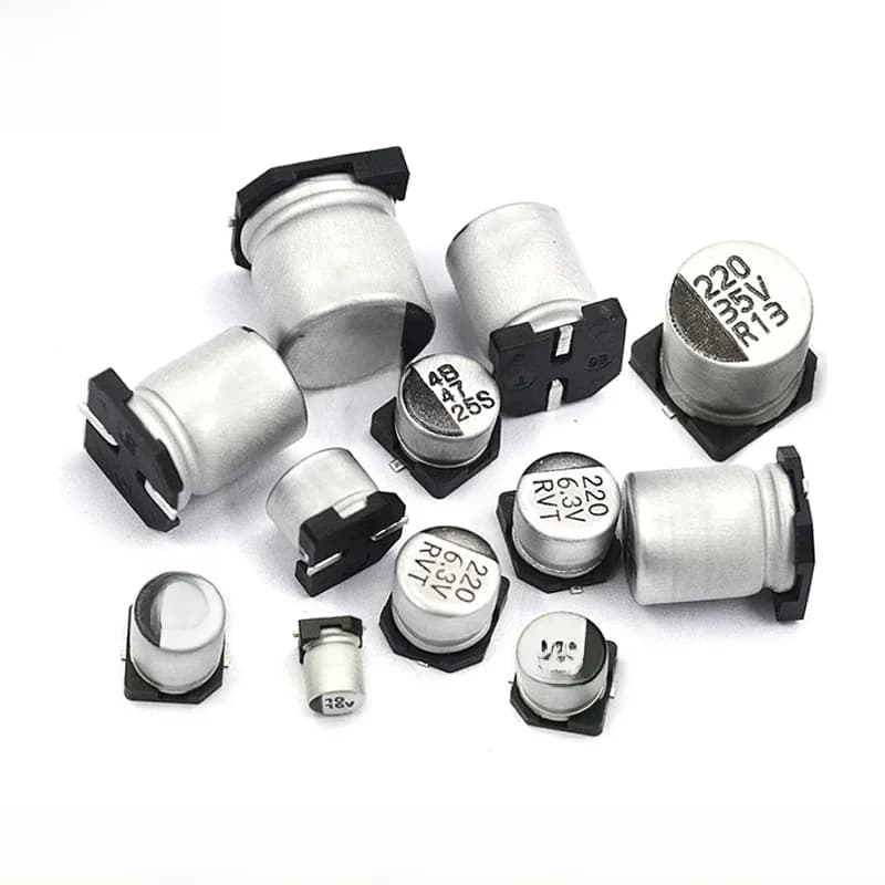 Condensateur électrolytique SMD 6.3V 10V 16V 25V 35V 50V 63V 100V 400V 2.2 10 22 33 47 100 220 330 470 560 680 1000UF 1 ~ 2200UF 10 pièces
