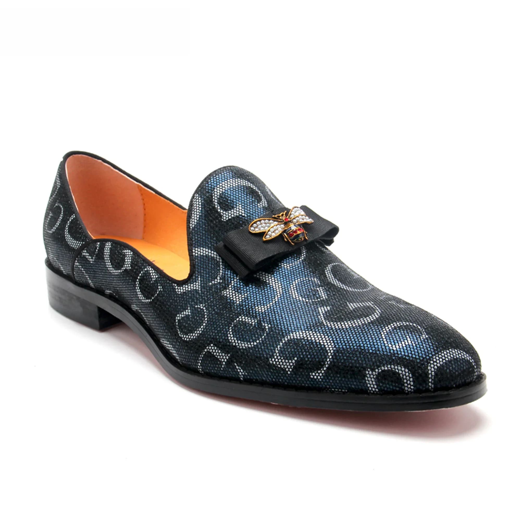 Mocassins en cuir véritable pour hommes, bleus, décontractés, de luxe, pour bal, mariage, soirée, à enfiler, semelle rouge, habillés, grande taille 13