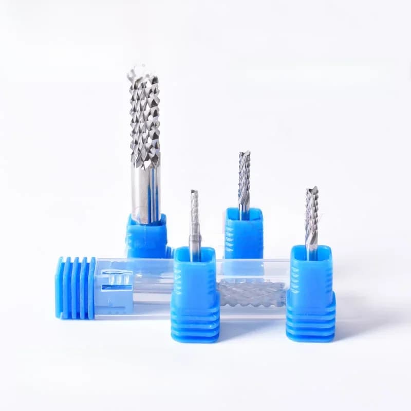 Startnow 5 pièces fraise à maïs 3.175/4/6/8mm SHK carbure tungstène PCB fraise en bout Machine de gravure CNC routeur outil de coupe