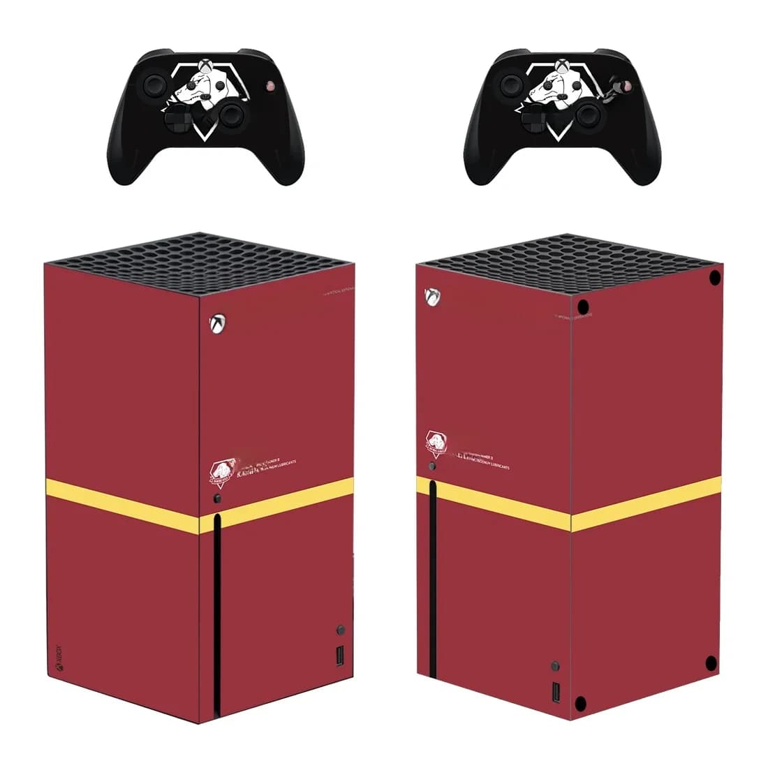 Metal Gear-Autocollant en vinyle pour console Xbox Series X et 2 manettes, autocollant en peau V solide, couverture de décalcomanie