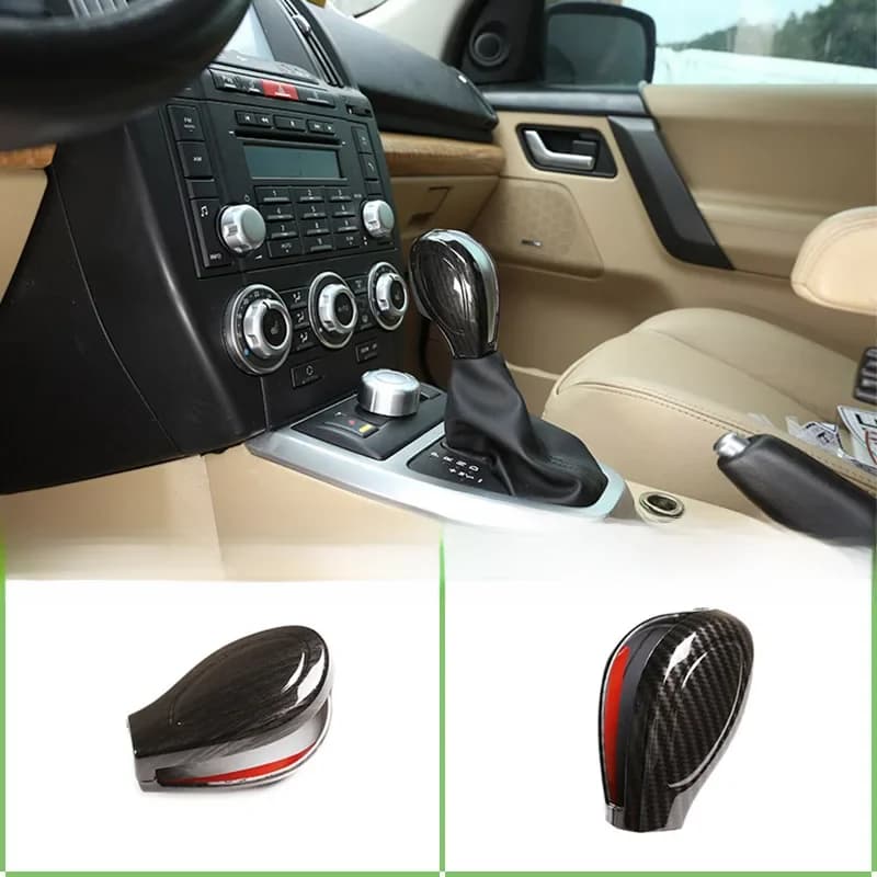 Nouveau!!! Couvercle autocollant de protection en Fiber de carbone ABS, pour Land Rover Freelander 2 2007 – 15, levier de vitesse, accessoires de voiture