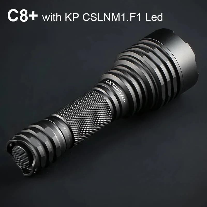 Convoi C8 Plus lampe de poche avec KP CSLNM1.F1 lumière verte Linterna Led lampe tactique chasse EDC 18650 Flash torche travail Latarka
