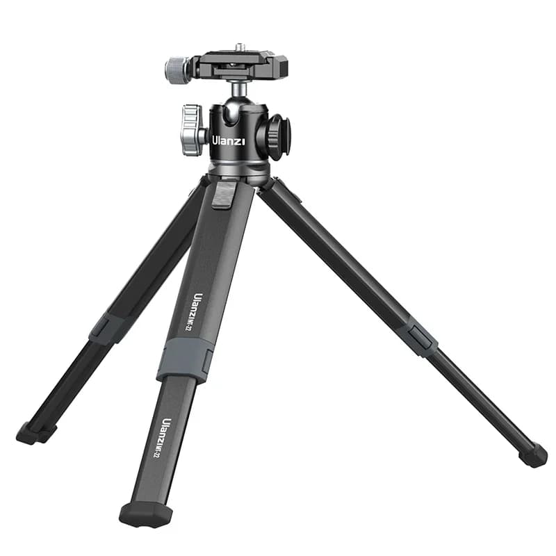 Ulanzi MT-24 Vlog Lite Métal Mini Trépied Extend Vlog Selfie Stick Trépied avec Alicante Froide pour Microphone Lumière LED DSLR SLR Caméra