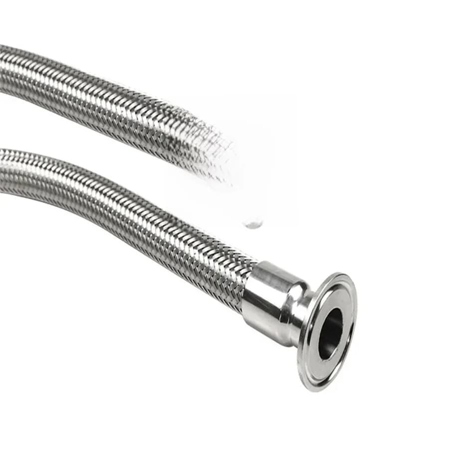 LeicClamp-Tube souple tressé OD, 1.5 ", 2", 19mm, 25mm, 32mm, 38mm, 45mm, 1000mm, 1500mm, 2000mm, Homebrew, SUS304