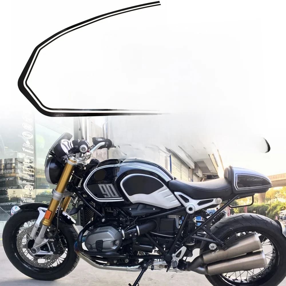 Moto reflechissante Autocollant Imperméable À L'eau de Gaz Réservoir de Mazout Housse De Protection pour Autocollants Pour BMW R NINE T Racer