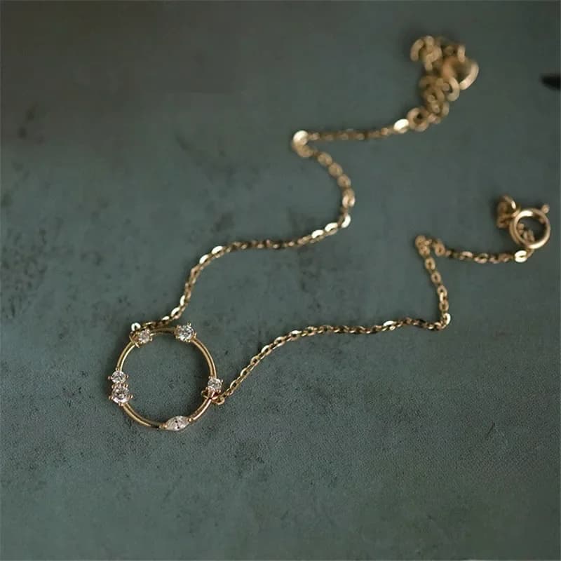 Bracelet en argent Sterling 925 français Simple et rond Pavé pour femmes, bijoux de luxe léger, accessoires de fête, cadeau