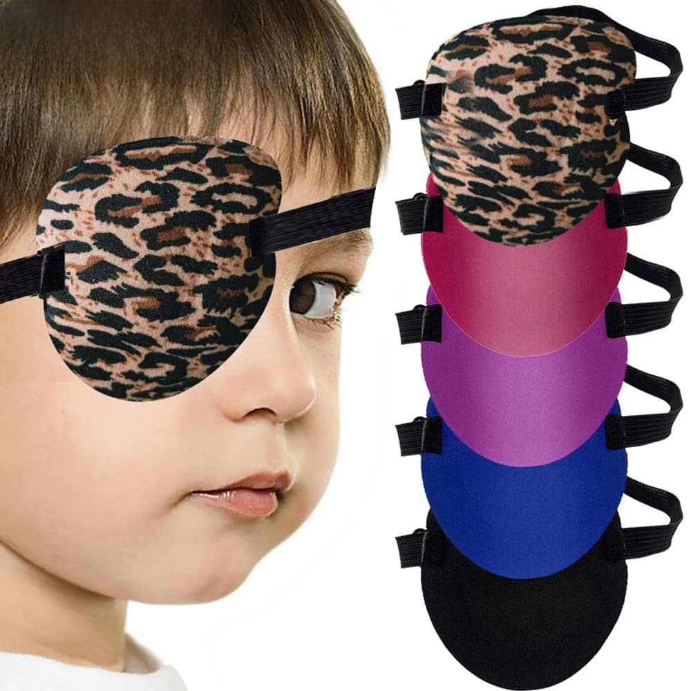 Patch pour les yeux élastique réglable, masque pour les yeux unique, divers patchs pour les yeux paresseux avec structure, strabisme, adulte et enfant, 1 pièce