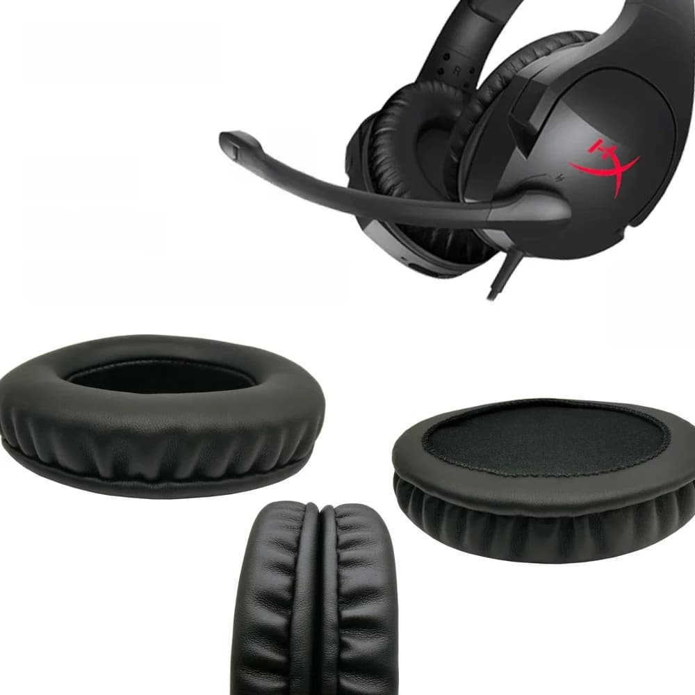 Coussinets d'oreille de remplacement pour Kingston HyperX Cloud Stinger, pièces de casque, coussin en cuir velours, housse de protection pour écouteurs