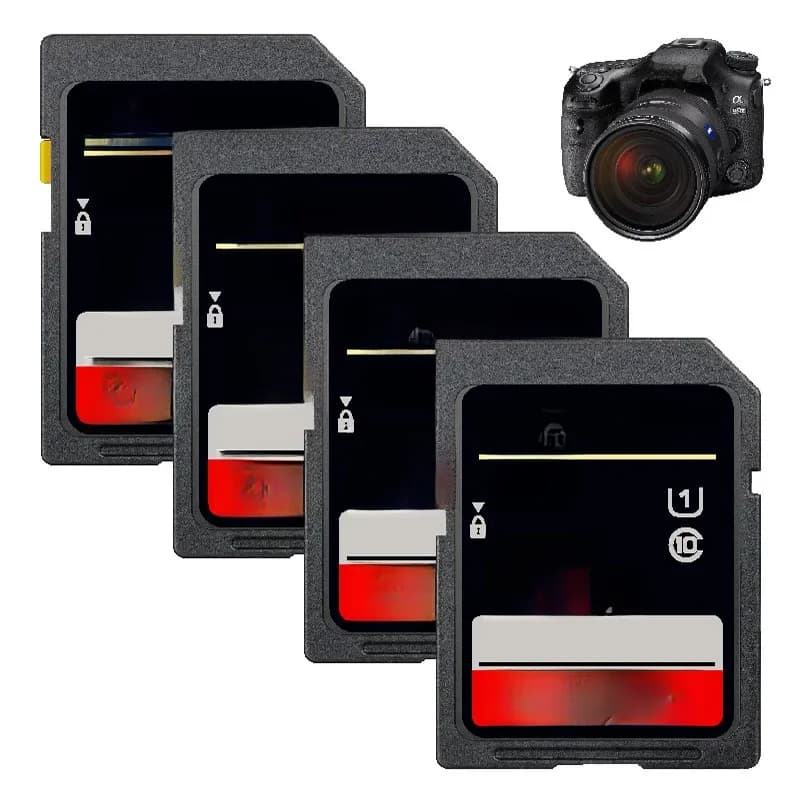 Carte SD haute vitesse, classe 10, 8 Go, 16 Go, 32 Go, 64 Go, 128 Go, 256 Go, carte mémoire SD, SDA1HC, SDA1XC, clé USB, cartes SD pour appareils photo.