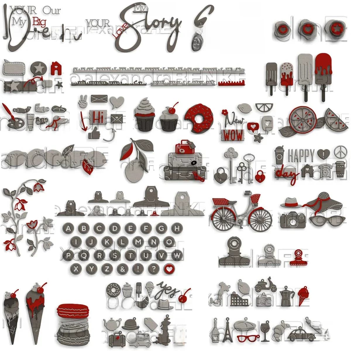 Matrices de découpe en métal Piggy Craft, moule de découpe, diverses séries de cartes de vœux, Scrapbook, couteau artisanal en papier, moule, poinçon de lame, pochoirs