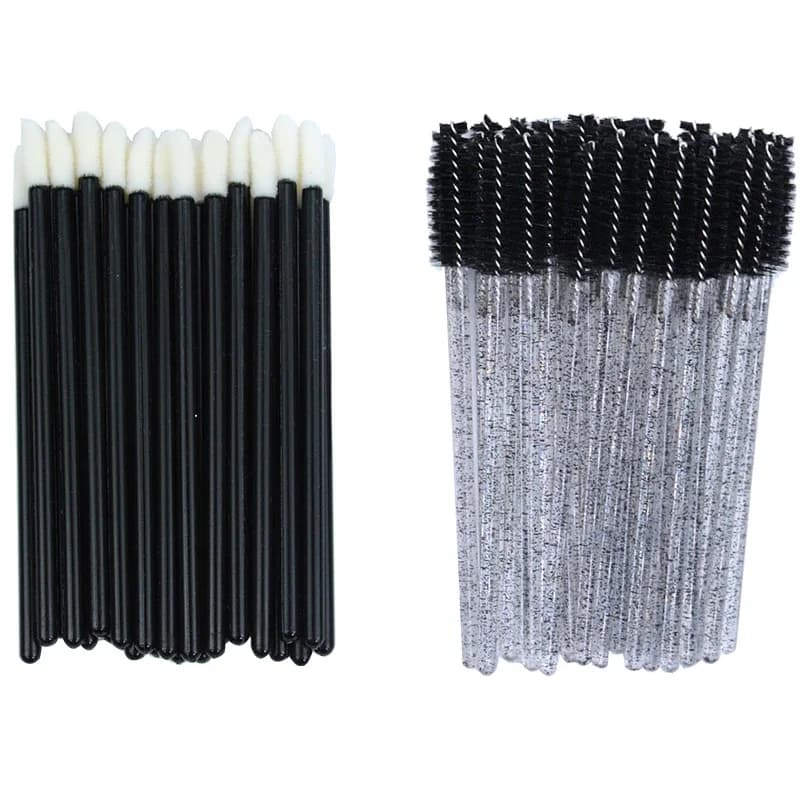 Ensemble d'outils de maquillage 2 en 1, coton-tige brillant Jules, micro brosses à cils, baguettes de mascara, vente en gros