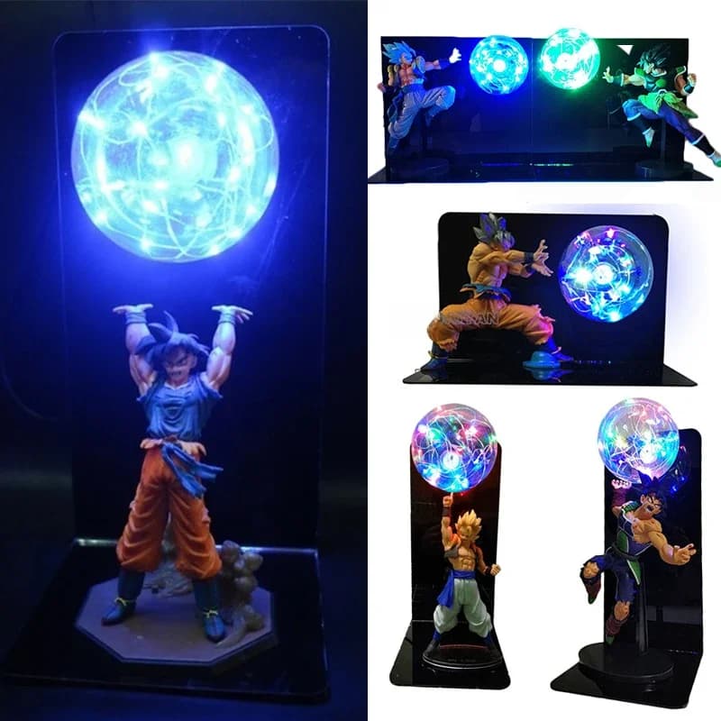 Dragon Ball lampe Super Saiyan Ultra instinct Goku végéta Gogeta Figuras LED veilleuse DBZ lampe Goku chambre cadeaux décoratifs