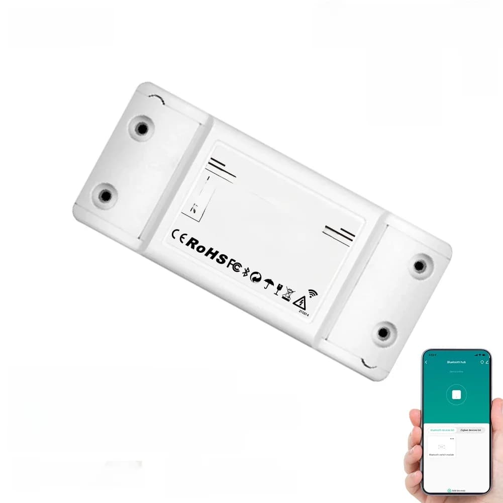 Module de relais intelligent Bluetooth MOES, contrôle à un point, télécommande sans fil Sigmesh avec Alexa Google Home Tuya