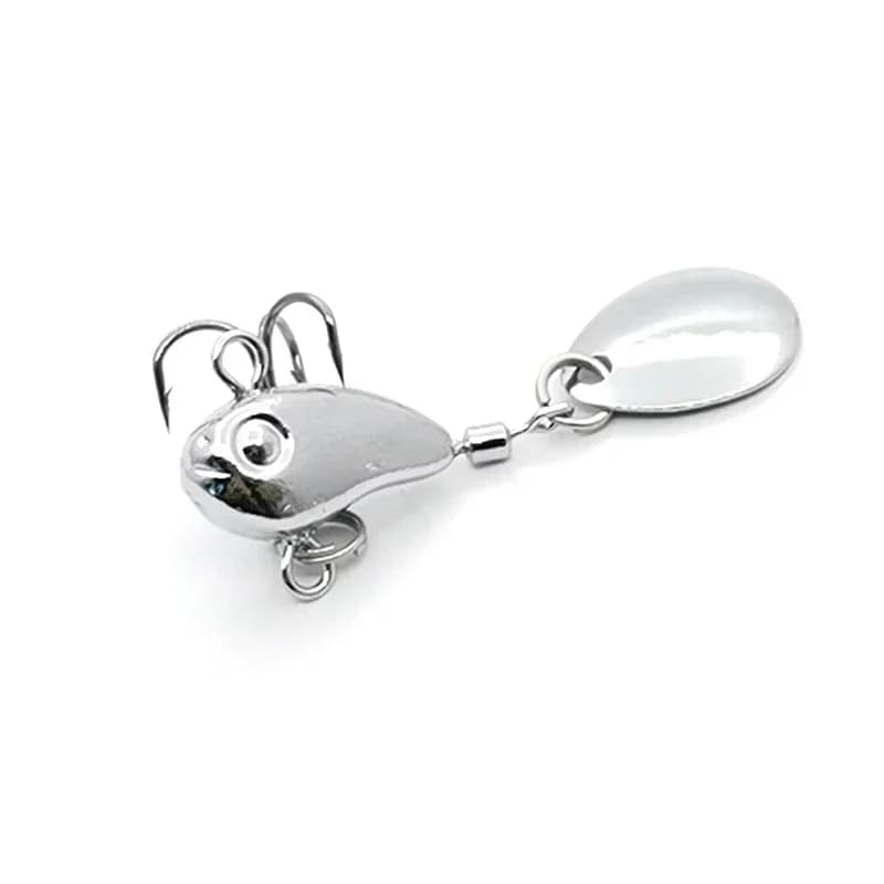1 pièces rotatif métal VIB vibration appât Spinner cuillère leurres de pêche 8.5g gabarits truite hiver glace pêche appâts durs attirail Pesca