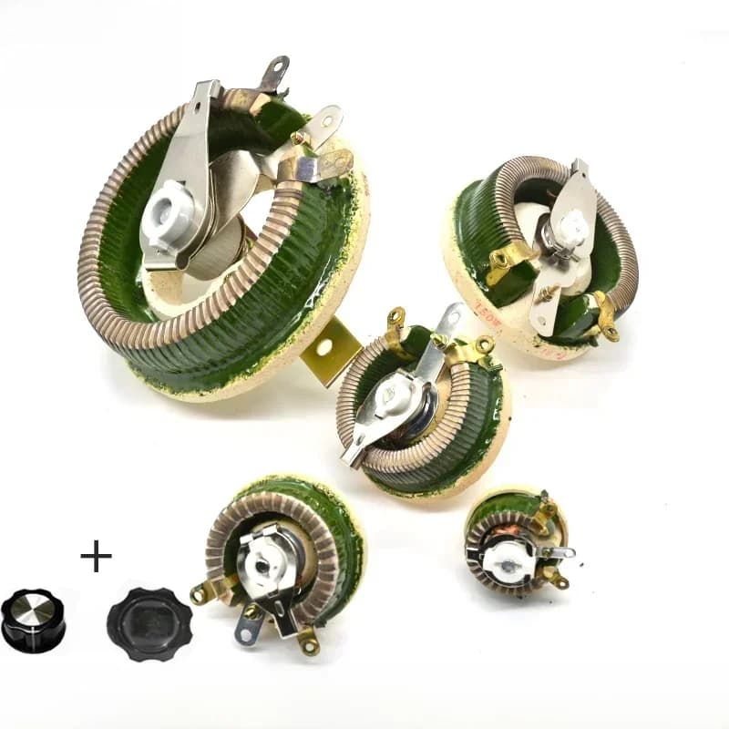 Résistance de plaque de porcelaine transporteurs inée à potentiomètre réglable, résistance à disque circulaire BC1, 25W, 50W, 100W, 200W, 300W, 2 K, 3 W, 5W, 100W, 200W, 1K