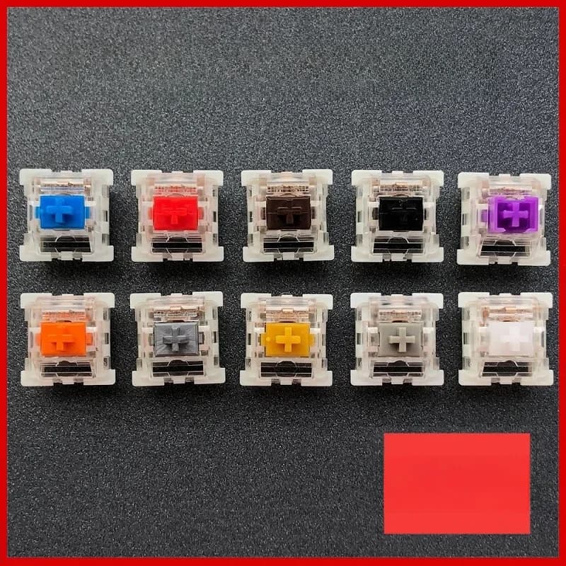 Outemu commutateur clavier mécanique commutateur 3Pin Clicky linéaire Tactile commutateurs silencieux RGB LED SMD jeu Compatible avec MX Switch