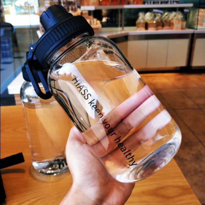 YOMDID bouteille d'eau créative bouteilles de boisson en verre pour Camping randonnée escalade bouteille de Sport bouteille Portable Drinkware écologique
