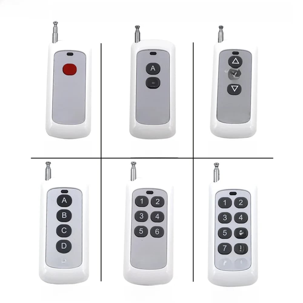 Transmetteur de télécommande sans fil RF 500m 1CH 2CH 3CH 4CH 6CH 8CH 1 2 3 4 6 8 CH, 433 MHz