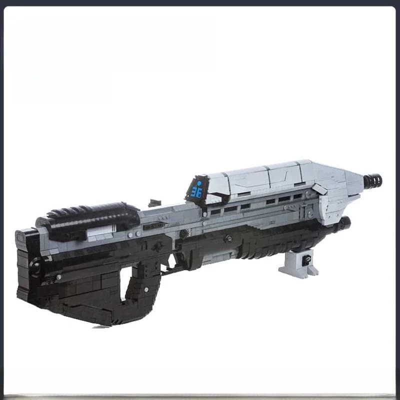 MOC-Briques de la série militaire Intersto.org, fusil MA5D, nuit de construction, ensemble d'assemblage de bricolage, modèle technologique, jouets cadeaux