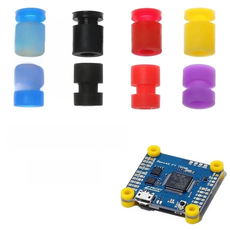 Boules d'absorption des chocs à montage souple M2/M3, 40 pièces, pour contrôleur de vol FPV Quadcopter F4 F7, boules d'amortisseur en Silicone Anti-Vibration