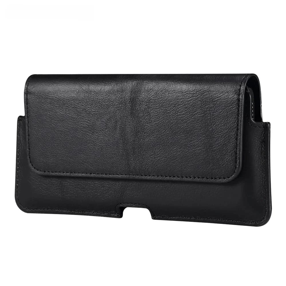 FULAIKATE 5.5-7.2 "sac de téléphone universel en cuir véritable pochette de ceinture pour hommes poche d'affaires étui de téléphone Portable Portable
