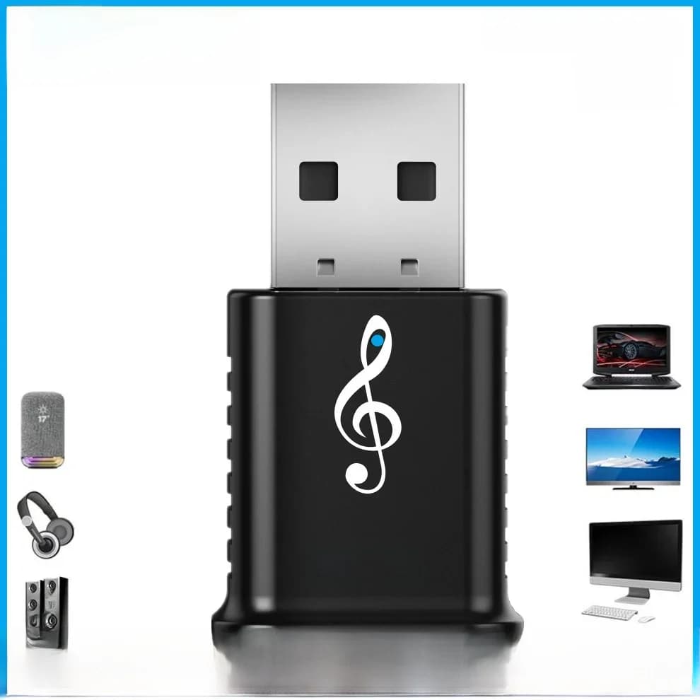 USB Bluetooth 5.0 adaptateur récepteur émetteur pour Pc ordinateur récepteur ordinateur portable écouteur voiture Audio imprimante données Dongle récepteur
