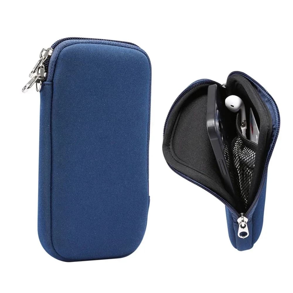 Étui universel en néoprène pour téléphone portable avec bandoulière pour iPhone 17 16 15 Pro Max Samsung Xiaomi Huawei, pochette antichoc