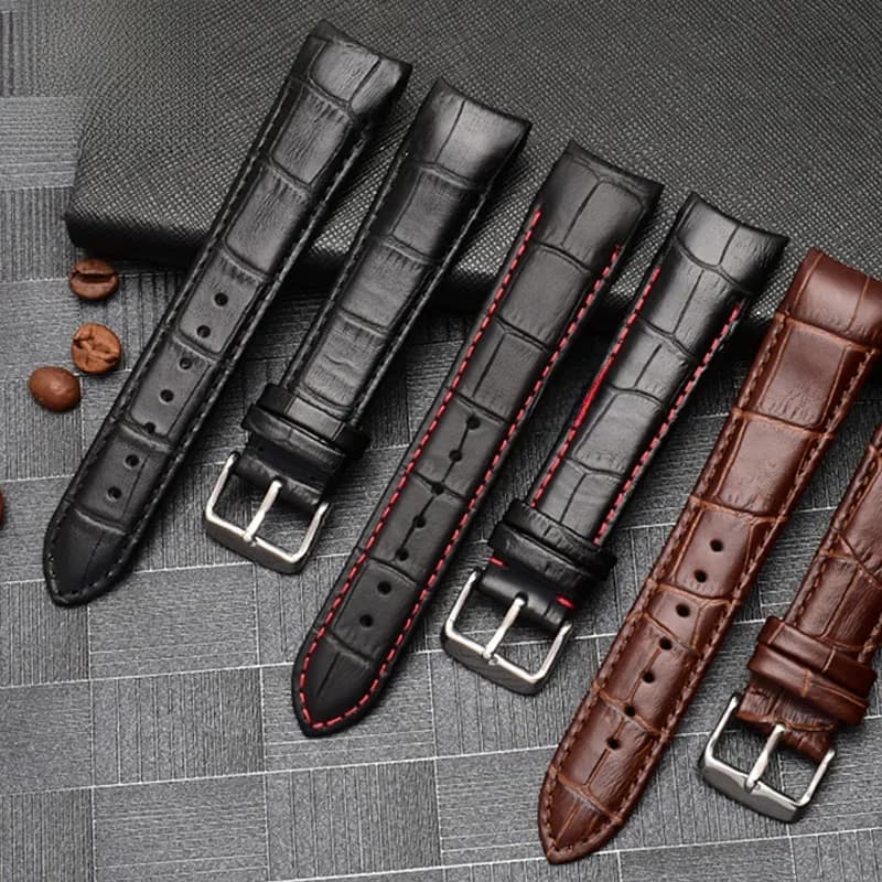 Bracelet en cuir véritable à extrémité incurvée, pour citizen BL9002-37 05A BT0001-12E 01A, bracelet de montre 21mm 22mm