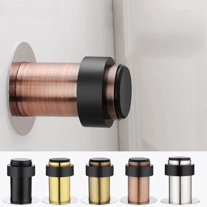 NAIERDI butée de porte en acier inoxydable tampon de protection de porte en caoutchouc butoir de porte protecteur mural support de porte Anti-collision robuste