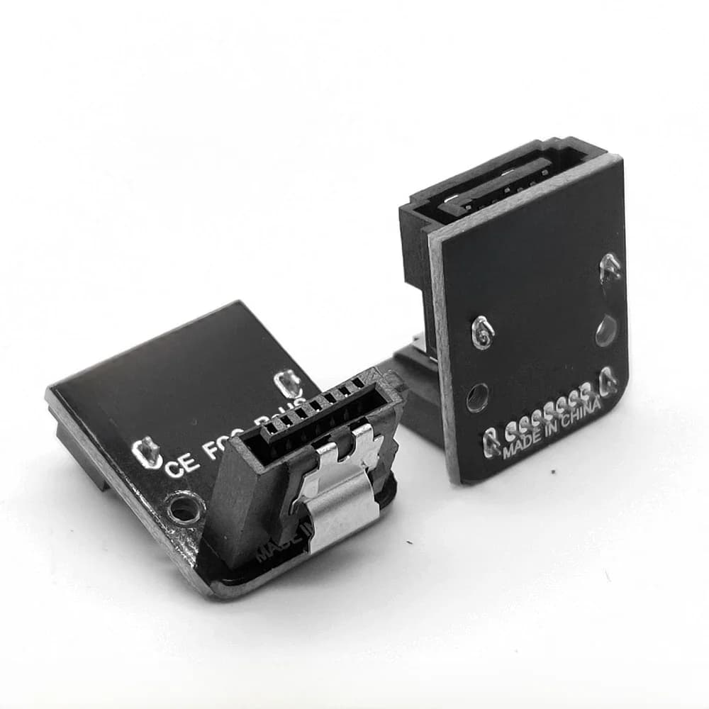 Câble SATA pour disque dur, adaptateur SSD, câble SATA pour connexion d'ordinateur, résistant à la flexion, 90