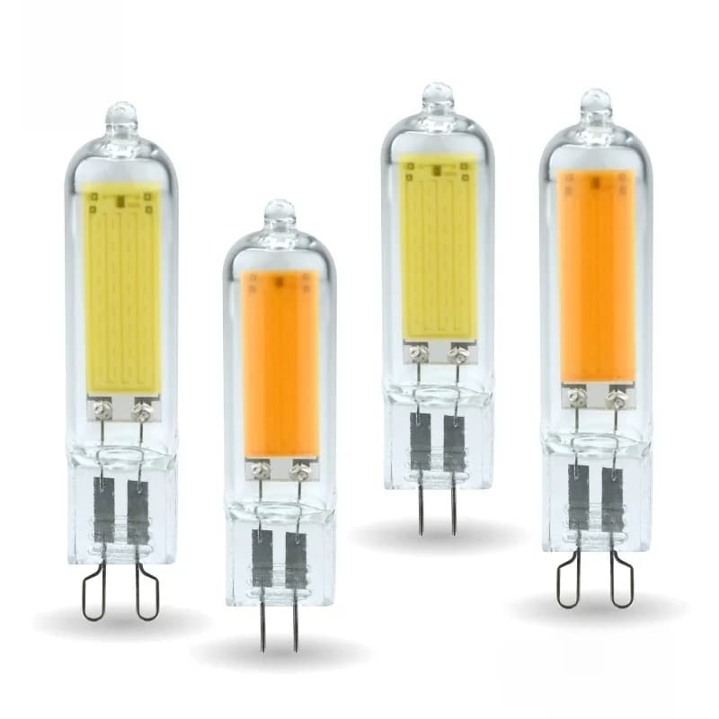 10 pcs/lot G4 G9 LED ampoule 3 W 6 W 220 V Dimmable COB verre lampe à LED remplacer 40 W 60 W ampoule halogène pour pendentif lustre