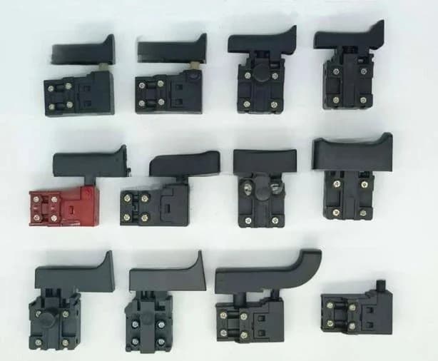 Pièce d'outil électrique perceuse à percussion SPST verrouillage/déverrouillage sur interrupteur à gâchette pour Bosch 26/22/20