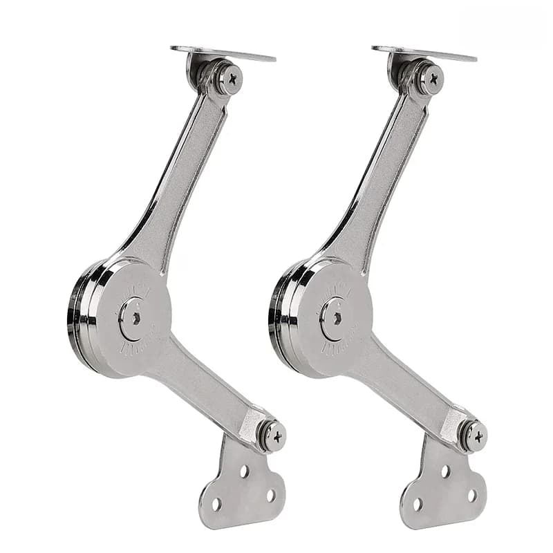 Charnières de support de couvercle pliantes RapDuty, fermeture douce, charnière de séjour, garde-couvercle ouvert pour armoire, quincaillerie de garde-robe de cuisine, 2 pièces
