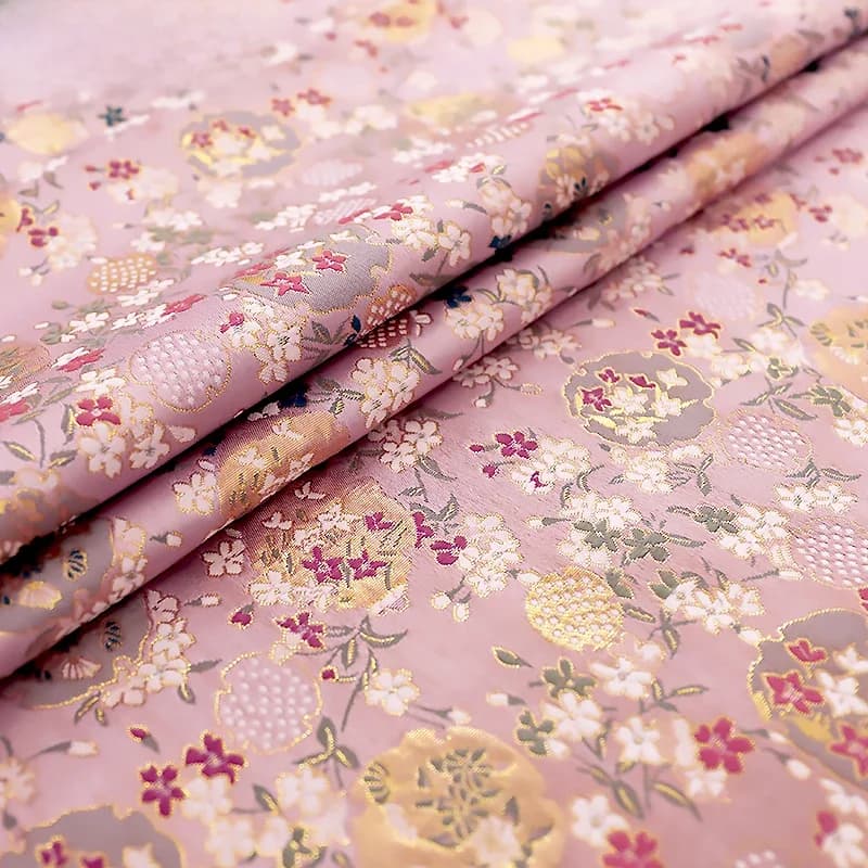 Tissu damassé à motif jacquard brocart, pour coudre cheongsam et kimono, matériel de patchwork pour vêtements de bricolage