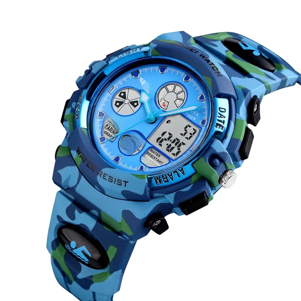 Mode sport étanche enfants montres pour fille garçons SKMEI marque numérique LED alarme Chrono étudiant horloge montres Relogio