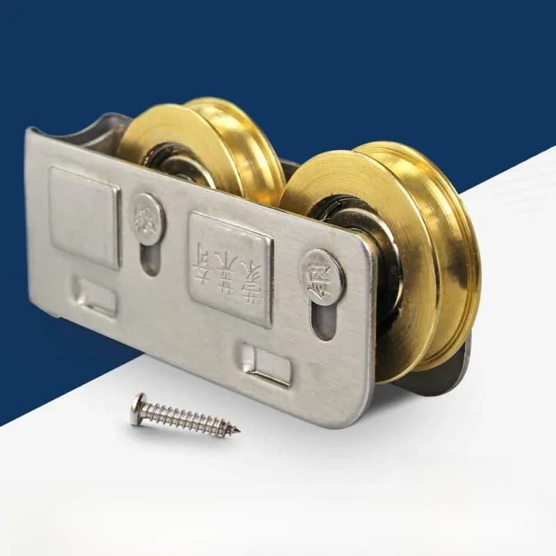Poulie pour porte et fenêtre coulissante LP868, roue en cuivre et acier inoxydable, rouleau pour fenêtre en aluminium, roue pour porte coulissante, 2 pièces