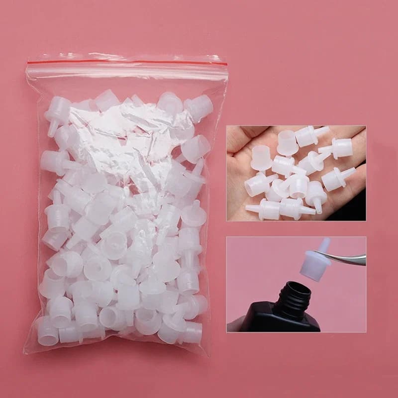 Bouchon de bouteille de colle pour Extensions de cils, 20 pièces, liquide de croissance des cils, récipient d'étanchéité, tête de remplacement, bouchon spécial