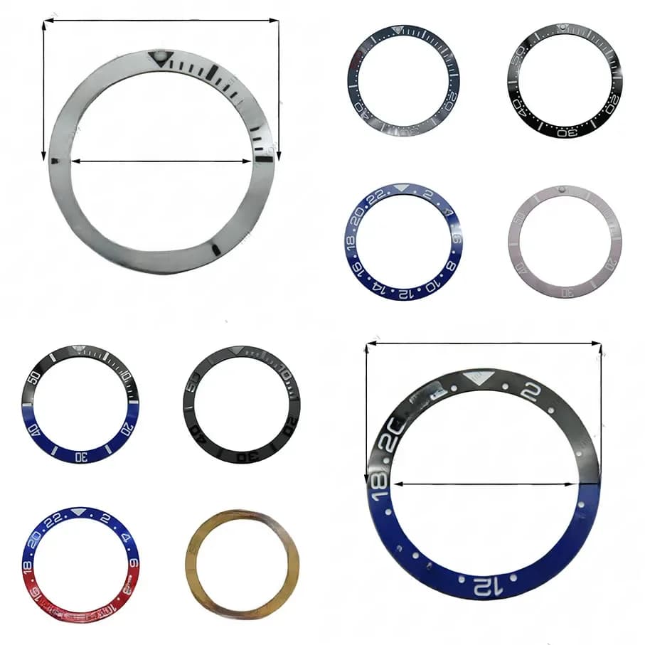 NEITON 38mm lunette en céramique pour 40mm montres pour hommes remplacer les accessoires boîtier de montre montre lunette montre partie