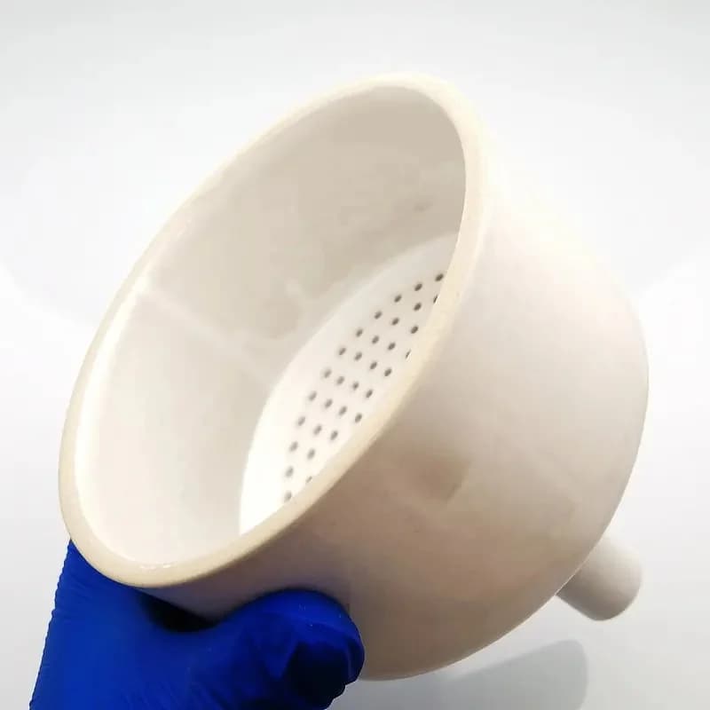 Entonnoir filtrant en céramique, bouteille de pompage de laboratoire, buchner assressenti, outil d'expérimentation chimique, 120mm, 1 pièce