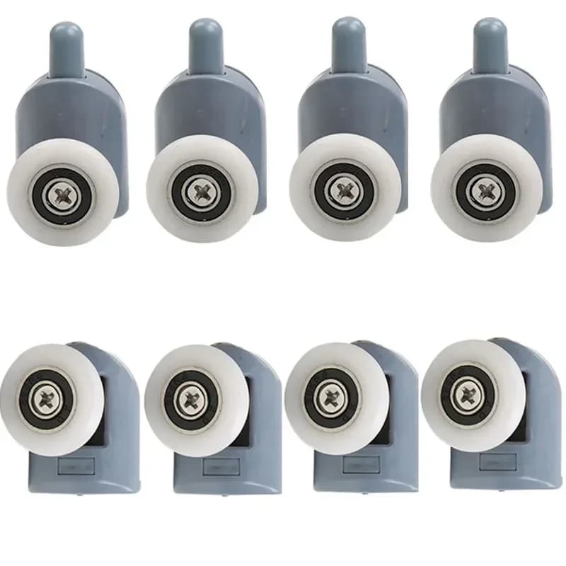 4 pièces-8 pièces/ensemble salles de douche cabines poulie/rouleau de douche/coureurs/roues/poulies diamètre 20mm/22mm/23mm/25mm/27mm