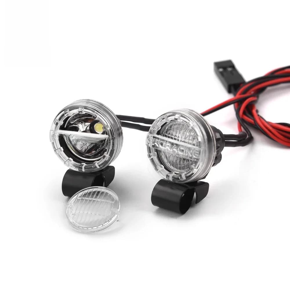 Projecteur de lumière LED GRC 16 mm Projecteur de phare # GRC-masque pour Traxxas TRX4 SCX10 D90 AT4 Slash Summit Tamiya WLP D12 # G157EA
