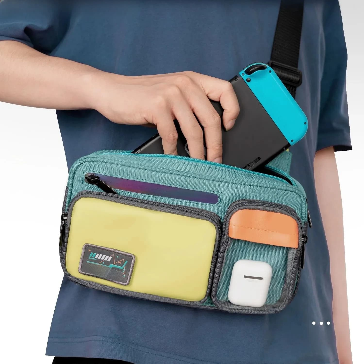 GeekShare sacoche de voyage pour Nintendo Switch, sac multifonction de grande capacité pour Switch OLED, sacoche pour Switch Lite