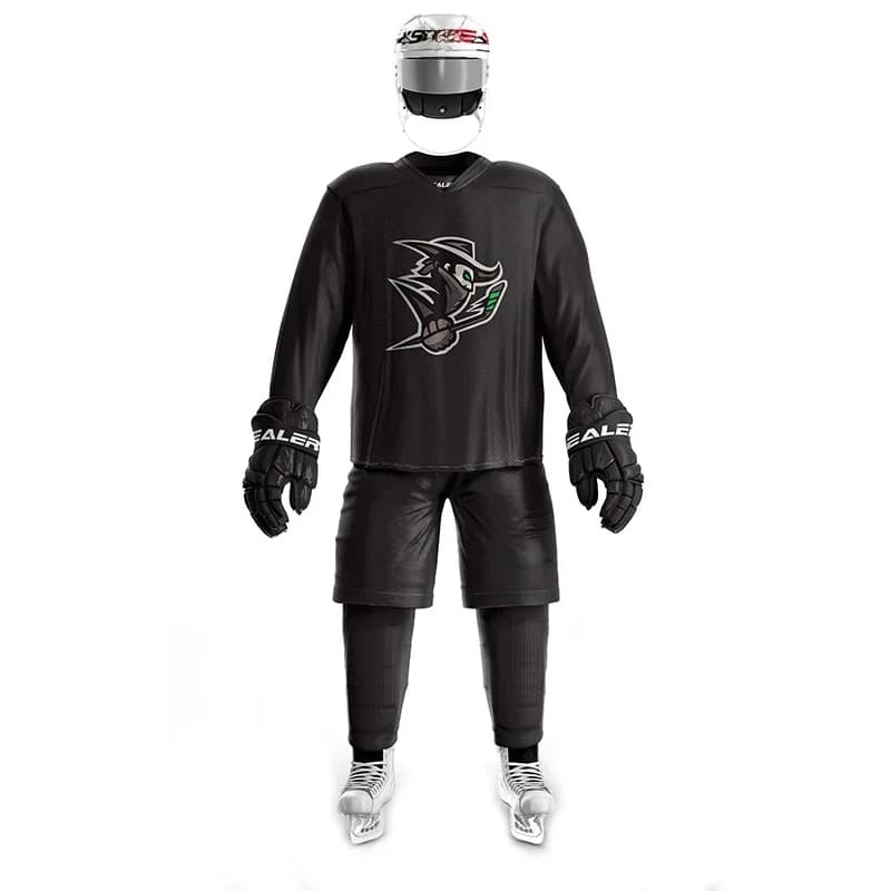 Maillot d'entraînement de hockey sur glace personnalisé et chemise de rue, léger et fin, respirant, noir, grande taille, série H80, haute qualité, toutes tailles