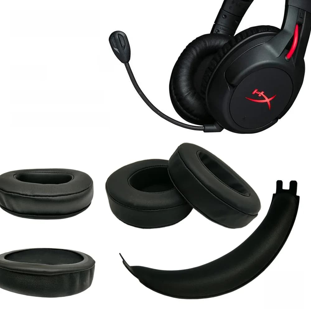 Oreillettes de remplacement pour écouteurs HyperX Cloud Flight S, bandeau, manchon antibruit, casque