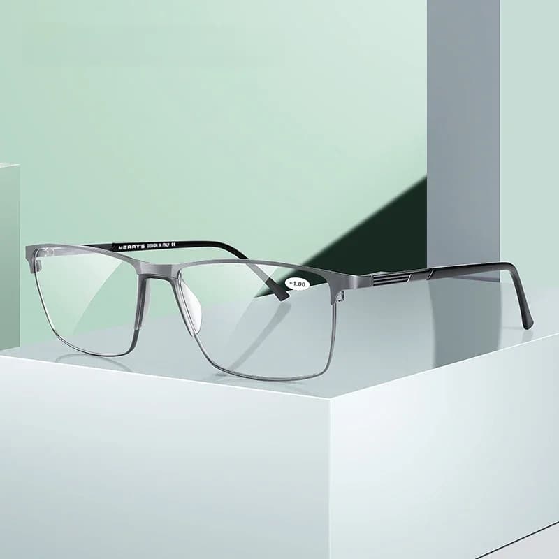 MERRYS DESIGN hommes lunettes de lecture cadre en alliage de titane Anti lumière bleue bloquant CR-39 résine asphérique lunettes lentilles S2170FLH