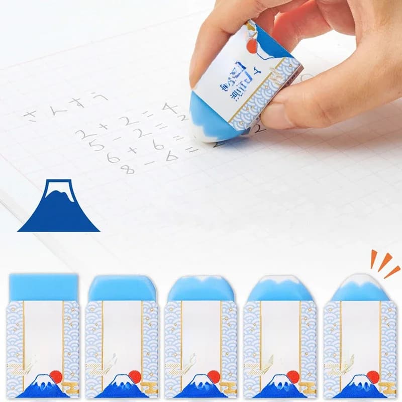 Mont Fuji gomme Plus gomme en plastique pour crayons nouveauté papeterie japonaise fournitures scolaires de bureau A6981