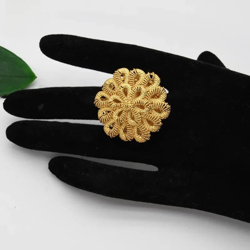 ANIID-Bagues Africaines en Or pour Femmes, Bijoux Hawaïens, Dubaï, Mariée NigWin Turque, Mode Indienne et Brésilienne